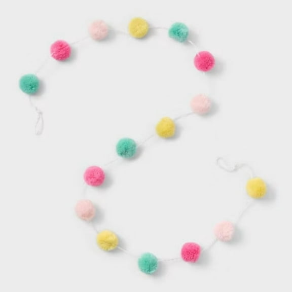 60" Pom Pom Bright Garland