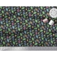 thumbnail image 2 of Soimoi Cotton Duck Fabric Coral & Seashell Ocean Printed Fabric 1 Yard 42 Inch Wide, 2 of 3