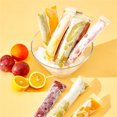 thumbnail image 6 of Disposable Ice Popsicle Mold Bags 100 Pcs,Freezer Tubes With Zip Lock Seal Funnel,Recyclable Ice Popsicle Mold Bag,Ice Bags for DIY Ice Pops,Yogurt Sticks,Juice and Fruit Smoothies (Clear), 6 of 7