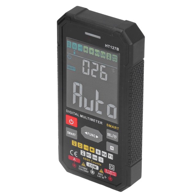 Multímetro digital Jadeshay Pantalla LCD Medidor de Corriente automático Modelo 127B