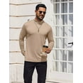 thumbnail image 3 of COOFANDY Men's Fashion Mock Neck T Shirts Long Sleeve Turtleneck Pullover Shirts Basic Slim Fitted Tee Shirts, 3 of 10