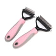 thumbnail image 4 of Mistaha Double-sided Pet Grooming Brush Pet Dematting Comb Undercoat Rake Shedding Brush for Pets Mats & Tangles Removing, 4 of 8