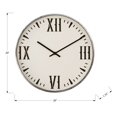 thumbnail image 4 of Monarch Specialties I 9060 - Horloges, Ronde 20 Pouces, Horloge Murale, Noir, Blanc, Moderne, 4 of 4