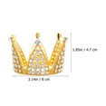 thumbnail image 2 of Worgeous Golden Crown Shape Cake Decor Made of Plastic for Decoration Ideal Party Supply 1 Pc, 2 of 8