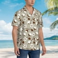 thumbnail image 5 of Daiia Cotton Tree Hawaiian Shirt for Men Gentle Cotton Regular Short Sleeve Casual-X-Large, 5 of 9