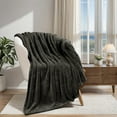 thumbnail image 4 of Superior Super Soft Plush Fleece Blanket 50" x 70", Bed & Couch Blankets, Throw XL, Charcoal, 4 of 11