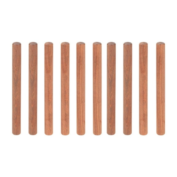 yotijay Round Wooden Dowel Rods Decor Unfinished Hardwood Sticks for Arts DIY Crafts 1x10 cm