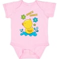thumbnail image 3 of Inktastic Quack Quack Cute Duckling with Flowers Boys or Girls Baby Bodysuit, 3 of 5