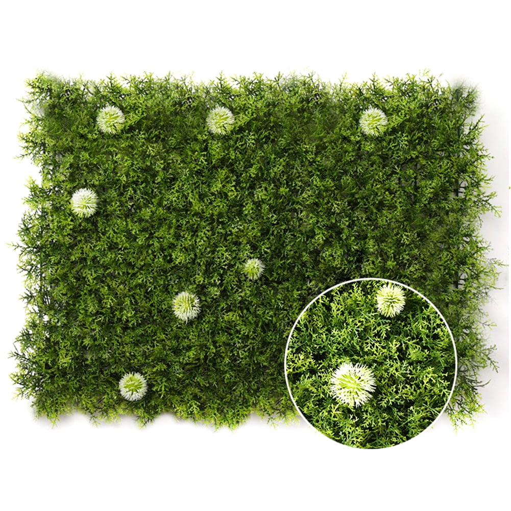 40*60CM Artificial Plant Hedge with with Flowers Privacy Fence Screen