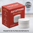 thumbnail image 2 of Filtro de Papel Aeropress Aeropress Blanco, 2 of 6