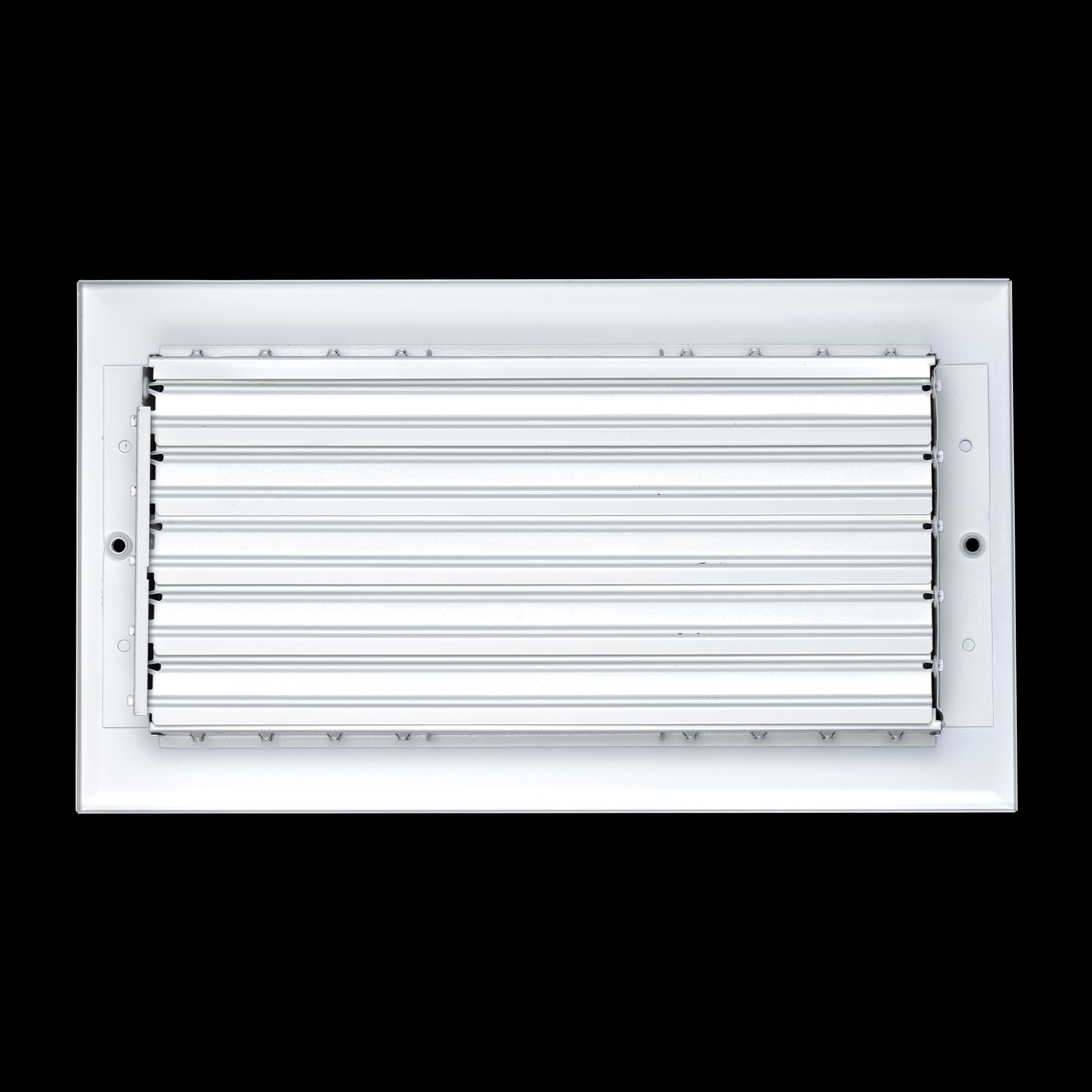 Fits 12x6 Duct Opening Aluminum 3-WAY Adjustable Air Supply Grille by Handua | Curved Blade Register Vent Cover for Sidewall & Ceiling | White | Outer Size: 13.75" X 7.75"