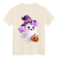 thumbnail image 6 of boobe Halloween Shirts for Girls T Shirt Cute Graphic Tees Halloween Spooky Season Short Sleeve Tee Tops, 6 of 8