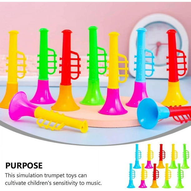 Niuhong 4 Pcs Vuvuzela Sonido Fuerte Fanfarria Fútbol Tröte Muy Fuerte Trompeta Porristas Cuerno Krachmacher Tocando Trompetas Plástico Espectadores Fans Trompeta Estadio Partido Fútbol (B