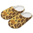 thumbnail image 7 of Chririnla Giraffe Print Travel Slippers Lightweight Easy Slip On Memory Foam Comfort Sole Anti-slip Non-slip Hotel School Slippers, 7 of 7