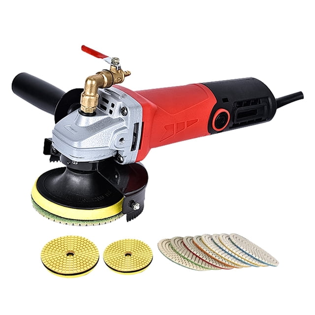 Electric Wet Stone Polisher Grinder Sander Buffing Machine Variable Speed Water Mill For Marble Granite Finish Polishing