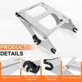 thumbnail image 4 of Detachable Chrome Two Up Luggage Rack Mounting Bracket Rack Compatible, 4 of 8