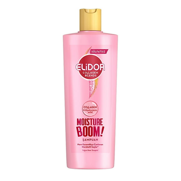 Elidor Collagen Blends Sulfate-Free Hair Care Shampoo Moisture Boom Intensive Moisture Therapy 350 ml
