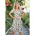 thumbnail image 3 of Vestido casual Simier Fariry Modest Business White para mujer, 3 of 4