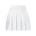 thumbnail image 5 of Sngxgn Womens Midi Skirt High Waisted Solid Dress Elegant Skirts(White,S), 5 of 6