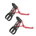 thumbnail image 2 of Poignée de Frein Ultralégère Creuse, Poignée de Frein en Alliage d'Aluminium 2 Pcs pour Guidon de 22.2mm Rouge, Noir, 2 of 8