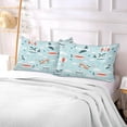 thumbnail image 6 of Coolnut Cute Airplane Plush Pillow Case, Zippered Bed Pillow Pillowcases, Super Soft and Cozy Pillowcase Covers for Sleep Decor Giftsation - Queen Size 20x30in, 6 of 7
