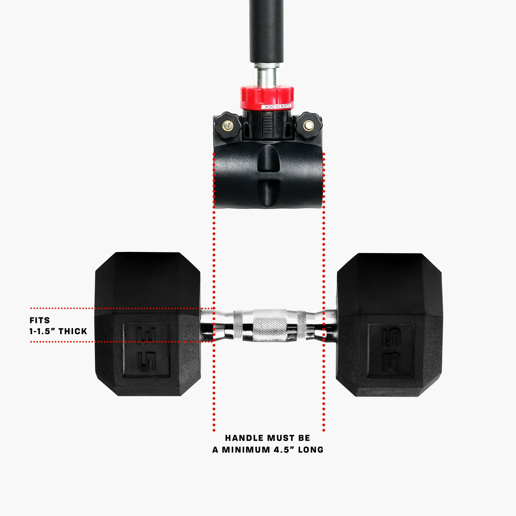 PRCTZ Modular EZ Curl Barbell Converter, Weight Lifting Curl Barbell, Biceps and Triceps, Dumbbell to Barbell Converter, Built-in Resistance Tube Adapter 200 Pound Capacity