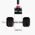 thumbnail image 5 of PRCTZ Modular EZ Curl Barbell Converter, Weight Lifting Curl Barbell, Biceps and Triceps, Dumbbell to Barbell Converter, Built-in Resistance Tube Adapter 200 Pound Capacity, 5 of 14