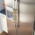 thumbnail image 2 of ZIATUBLE Refrigerator Door Handle Covers Set of 4 Washable Anti-static Gloves Reusable Fridge Dishwasher Kitchen Home Appliance Decor with Hook and Loop Fastener, Hippie Floral, 2 of 7