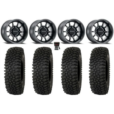 Method 409 15 Wheels Black (5+2) 32 Roctane ST Tires Polaris RZR XP 1000 / PRO XP / Ranger XP 900/1000