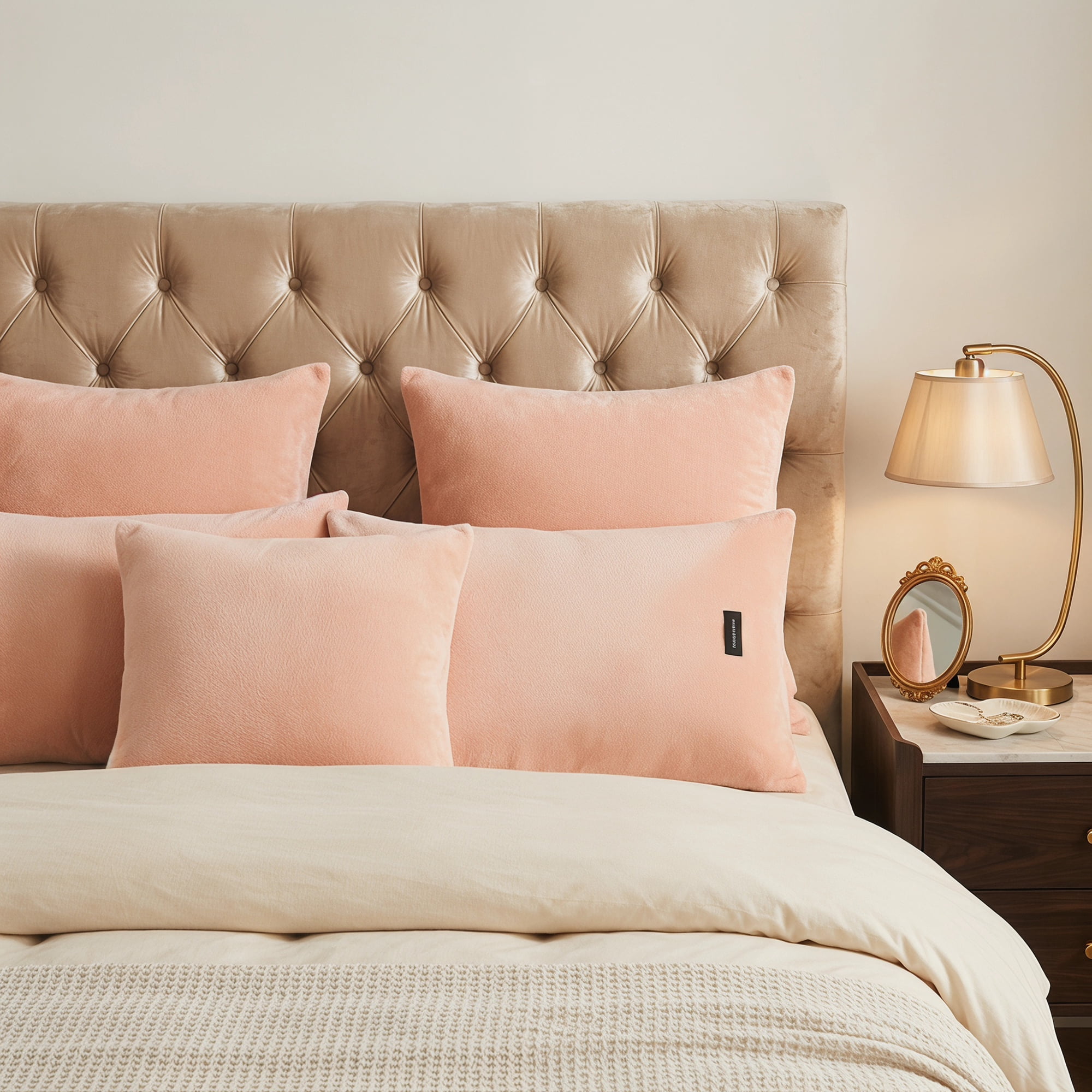Unique Bargains 2 Pack Fabric Pillowcase Envelope Closure Wrinkle Resistant Queen Light Pink