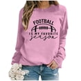 thumbnail image 4 of WEAIXIMIUNG Ensemble de Chandails en Molleton Courts Manches Longues Col Rond pour Femmes Imprimé Graphique Football Sans Capuche, 4 of 4