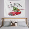 thumbnail image 2 of FREEAMG Tapestry Christmas Red Retro Truck Dachshund Dog Tapestry Wall Hanging Decorative Wall Tapestries Wall Art Wall&nbsp;Blanket&nbsp;Bedding Tapestry for Bedroom Living Room Dorm 60"x51", 2 of 7