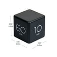 thumbnail image 3 of Mind Reader Productivity Timer, Four Time Settings, 2 Volume Settings, Portable, Motiviating, Stopwatch Sound, Versatile, Black, 3 of 8