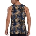 thumbnail image 3 of Xecao Watercolor Snake Skin Men's Tank Top Workout Quick Dry Sleeveless Gym Jogging Muscle Shirts Summer Swim Beach Tops, 3 of 9