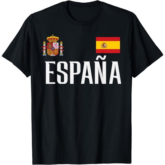 t-shirt Spain Flag Espana Football Soccer Fan Men Women Kids T-Shirt mens t shirt,black,women,funny,misfits,men,journey