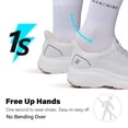 thumbnail image 3 of Slip in Women Hands Free Walking Shoes Wide Toe Box Arch Support with Metatarsal Pads Athletic Tennis Sneakers Slip on Breathable Plantar Fasciitis Orthopedic Thick Cushion Zero Drop Sole, 3 of 6