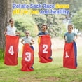 thumbnail image 3 of 26PCS Outdoor Games Potato Sack Race Bags for Kids, Family and Adults, 3-Legged Race Bands, with Egg and Spoon Race Lawn Games for Outside Backyard Field Day Birthday Party Easter, 3 of 6