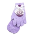 thumbnail image 1 of Set de calcetines y guantes humectantes Purple Fuzzy para mujer, 1 of 6