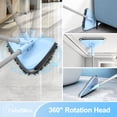thumbnail image 6 of TidyBliss Wall Cleaner Mop with 80” Long Handle (Blue), 6 of 9