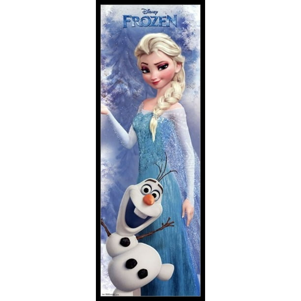 Disney Frozen Elsa Door Laminated & Framed Poster Print (21 x 62
