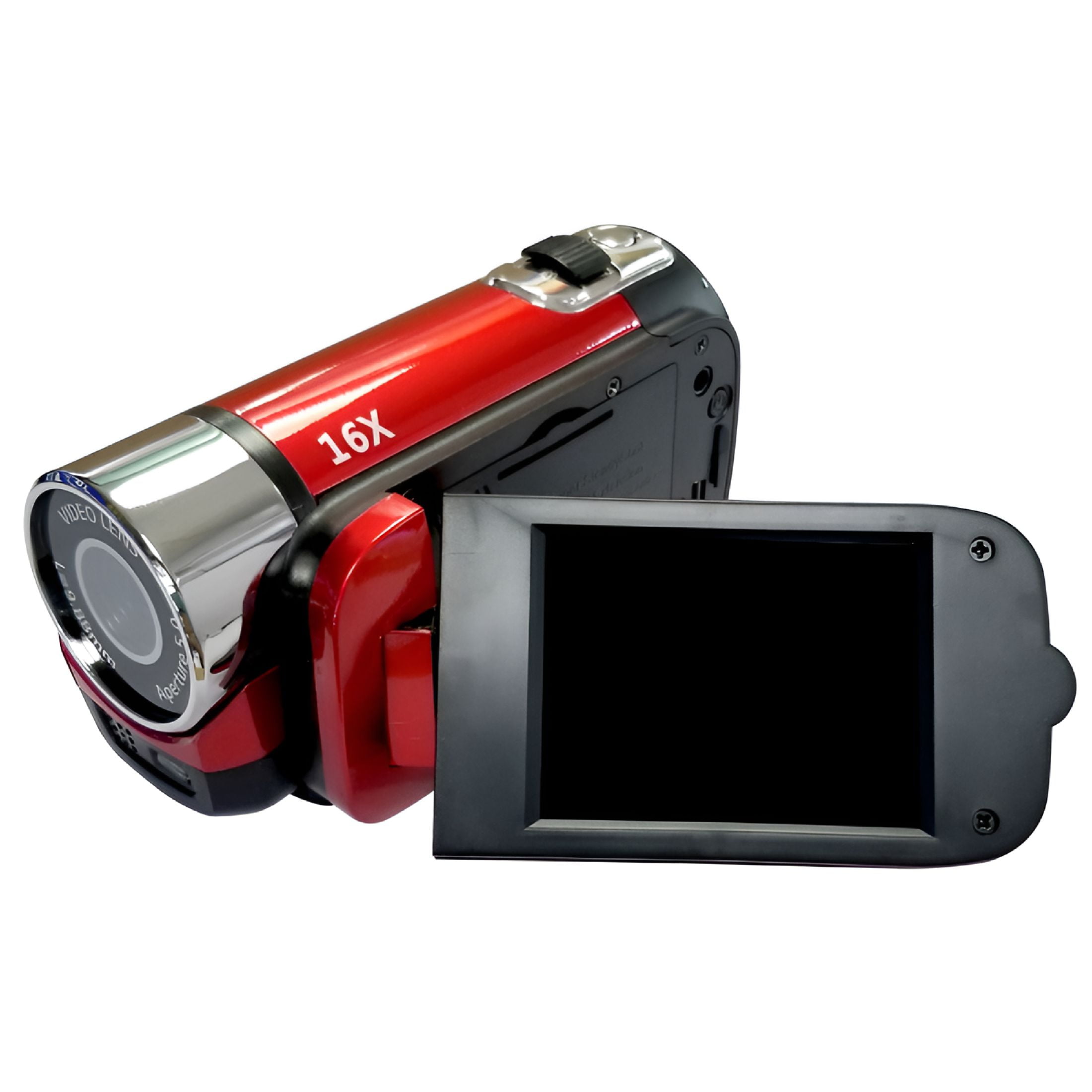 GJX Video Camera Camcorder Vlogging Camera Full HD 1080P Digital Camera（Red）