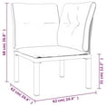 thumbnail image 2 of vidaXL 5 Piece Patio Lounge Set Black and Gray Poly Rattan, 2 of 9