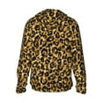 thumbnail image 3 of Balery Gold Glitter Leopard Men's Women's UPF 50+ Sun Protection Lightweight Hoodie Performance Long Sleeve Shirt for Fishing Running-Small, 3 of 9