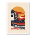 thumbnail image 2 of Bar Harbor, Maine, Woodblock, Contour, Lantern Press, Premium Playing Cards, 52 Card Deck with Jokers, USA Made, 2 of 5