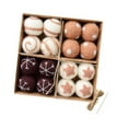 thumbnail image 4 of 16 piezas de bolas de peluche navideñas Strade Fareast Limited decoración Marrón, 4 of 8