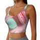 thumbnail image 2 of Balery Pastel Macarons Delight Sujetadores deportivos con espalda cruzada para mujer, acolchados, sin costuras, de alto impacto, ideales para yoga, gimnasio, entrenamiento y fitness.-X-Large, 2 of 8