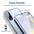 thumbnail image 6 of amFilm 2+2 Pack Auto-Alignment OneTouch for Samsung Galaxy S24 Plus/ S24+ 6.7" Screen Protector Tempered Glass, with Camera Lens Protector, 30 Seconds Installation, 9H Hardness, Case Friendly Bubble F, 6 of 7