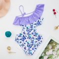 thumbnail image 2 of Traje de baño de verano para niñas de 14 años, estampado de mariposa de dibujos animados, traje de baño para niños de 3 a 14 años zhangmengya unisex, 2 of 2