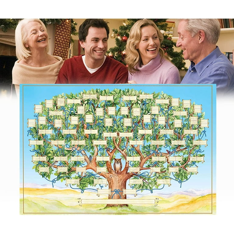 Family Tree Chart To Fill In 7 Generations Genealogy Poster 40x60cm Genealogy  Supplies Family Genealogy Chart To Build Family - AliExpress
