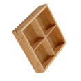 thumbnail image 3 of Smart Design Multi-Compartment Wood Serving Tray For Hot Pot Sushi Restaurants, Chip & Dip Sets, Elegant Appearance Natural Wooden Food Server With Polished Finish, 3 of 8